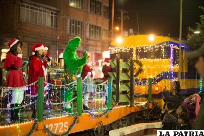 Tren Navideño inició su recorrido en Tupiza y Villazón/Archivo RRSS