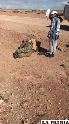 Dos militares fueron socorridos a la ciudad de Oruro por sus graves heridas /Ministerio de Defensa
