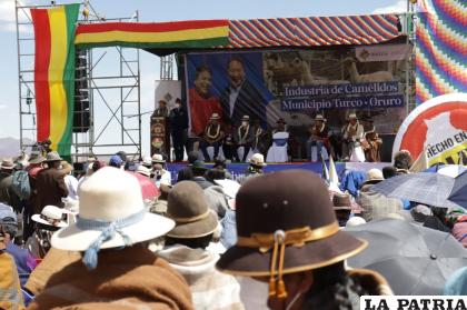 El acto se efectuó ayer con presencia del Presidente 
/LUCHO ARCE