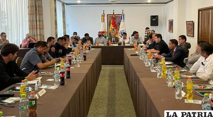 La reunión de Consejo Central de la División Profesional se desarrolló el jueves en La Paz /FBF
