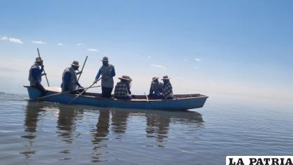 El Lago Poopó a principio de año /Archivo 