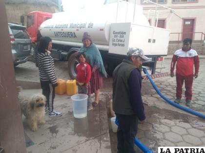Varios municipios accedieron al agua mediante cisternas 
