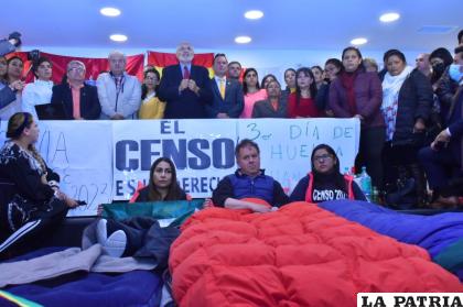 Los legisladores de Comunidad Ciudadana se declararon en huelga de hambre para exigir una solución al conflicto suscitado por el Censo /APG
