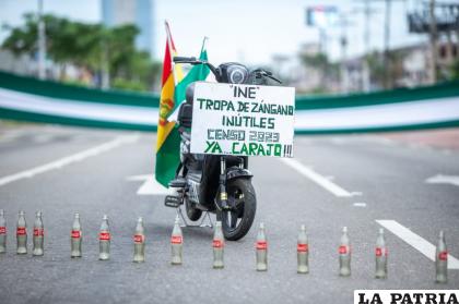 Santa Cruz se hizo sentir con el paro de 36 días /APG
