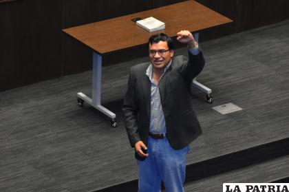 El día de la posesión del nuevo presidente de Diputados, Jerges Mercado /APG
