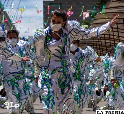 Los caporales Centralistas usaron mascarillas, como medida de bioseguridad /LA PATRIA