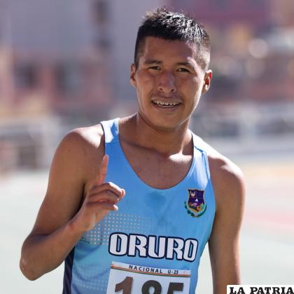 El atleta orureño comenzará una nueva etapa en su carrera /LA PATRIA
