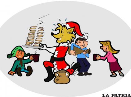 El sentido de la Navidad es el compartir, situación entendida por el entretenido personaje