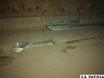 El coche impactó contra las barandas de seguridad provocando la muerte de una persona /Tránsito