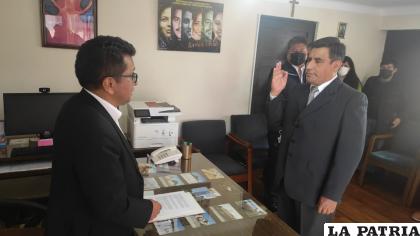 Juan Carlomagno Arroyo es el nuevo Delegado Defensorial Departamental de Oruro 
/DEFENSORIA DEL PUEBLO