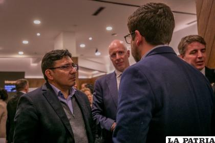 El ministro de Hidrocarburos y Energía, Franklin Molina, en el Networking LitioConnect Equipo Europa Bolivia /Ministerio de Hidrocarburos