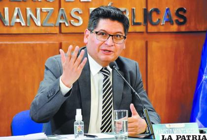 El ministro de Economía habló sobre la subvención de hidrocarburos y el tipo de cambio /La Razón