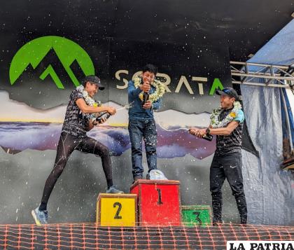 Ganadores de la rama masculina /Skyrunning Bolivia
