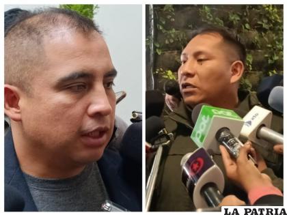 El diputado de Comunidad Ciudadana (CC), Alberto Astorga y el diputado del Movimiento Al Socialismo (MAS), Freddy López /LA PATRIA