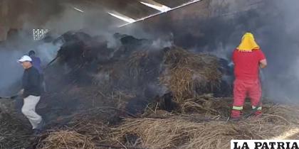 Vecinos ayudaron a sofocar el fuego y lograron que no se extienda a otras viviendas /RRSS