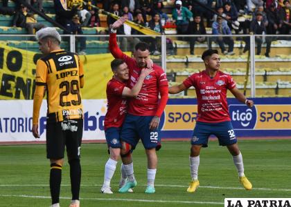 Rodrigo Amaral fue autor del primer gol de Wilstermann /APG