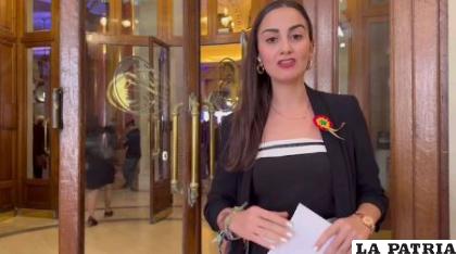 La diputada Luisa Nayar señaló que entregó una carta a Milei para declarar persona no grata a Evo Morales /Captura de video