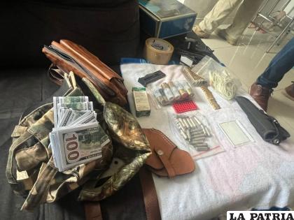 Incautaron droga, municiones y manillas de plástico y metal 
/Viceministerio de Régimen Interior y Policía