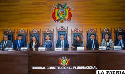 Magistrados del Tribunal Constitucional Plurinacional /RRSS
