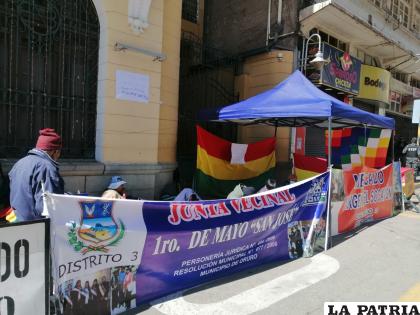 Los comerciantes y vecinos se movilizaron la anterior semana en exteriores del GAMO /LA PATRIA