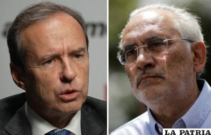 Expresidentes de Bolivia, Jorge Tuto Quiroga (izq) y Carlos Mesa /Intenet 