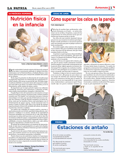 Cómo superar los celos en la pareja - Periódico La Patria (Oruro - Bolivia)