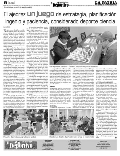 El Ajedrez un juego de estrategia, planificación ingenio y paciencia, considerado  deporte ciencia