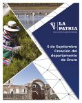 Creación del departamento de Oruro